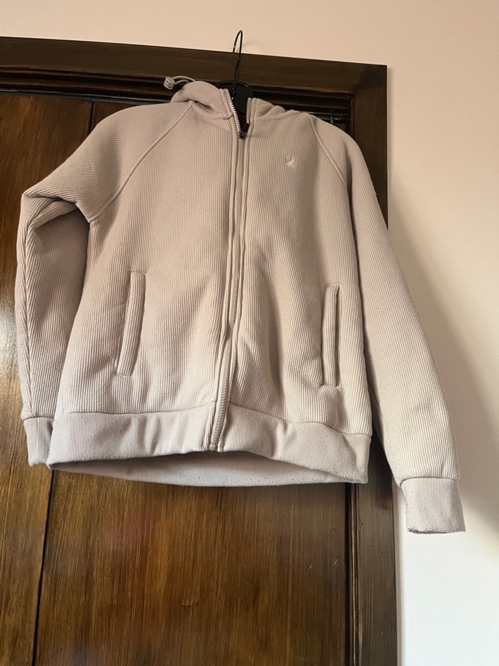 Spyder Women's Light Beige Zip-Up Hoodie Jacket